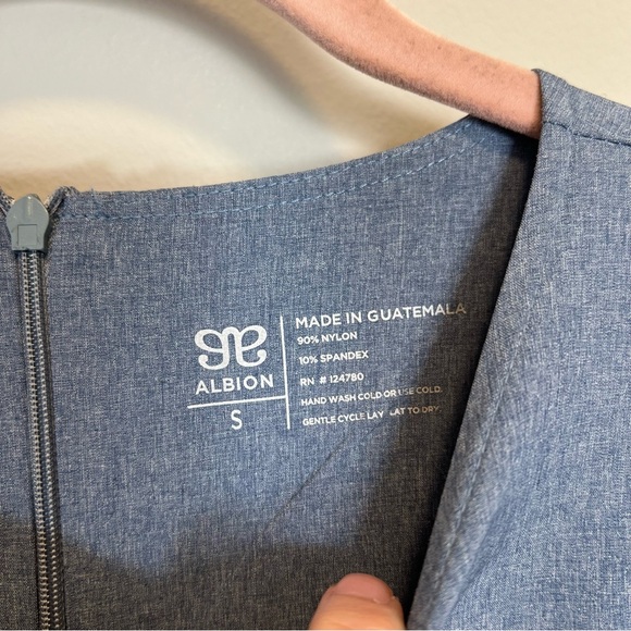 Albion Fit Dusty Blue Going Places Dress Athletic Small - Picture 7 of 13